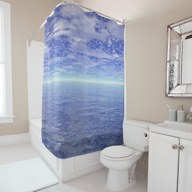 Sea Storm Shower Curtain (In Situ)