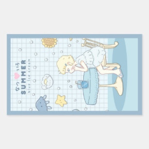 🌊✩ Sea Summer Dreams ✩🌊 Rectangular Sticker