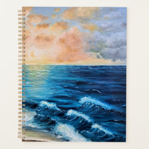 Sea Sunrise Ocean Beach Clouds Tranquillity Magic  Planner
