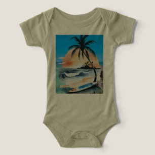 sea sunShine & palm tree on beach