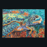Sea Sweetheart I Tea Towel<br><div class="desc">Marine Life</div>