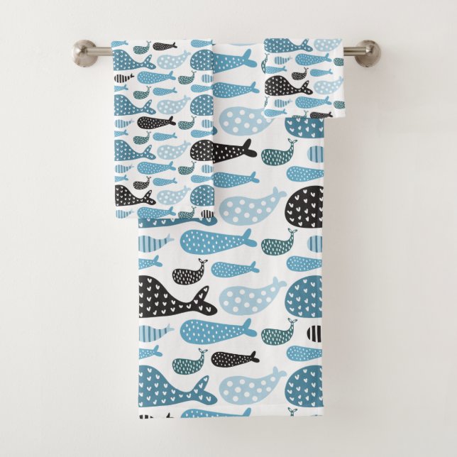 Sea tales bath towel set (Insitu)