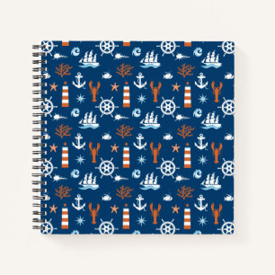 Sea Theme Pattern 1 Notebook