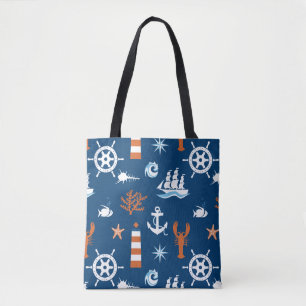 Sea Theme Pattern 1 Tote Bag