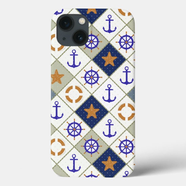 Sea Theme Pattern 2 Case-Mate iPhone Case (Back)