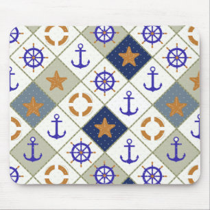 Sea Theme Pattern 2 Mouse Pad