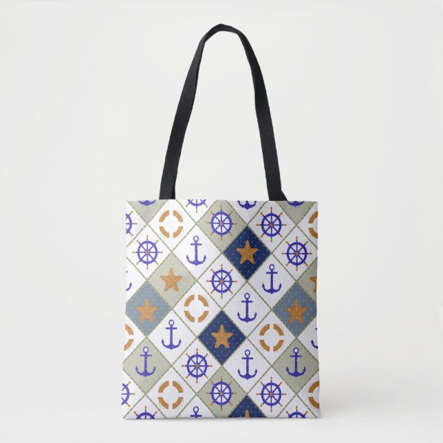 Sea Theme Pattern 2 Tote Bag (Front)