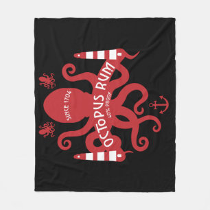Sea Themed And Fantasy Octopus Nautical Mug Ser Fleece Blanket