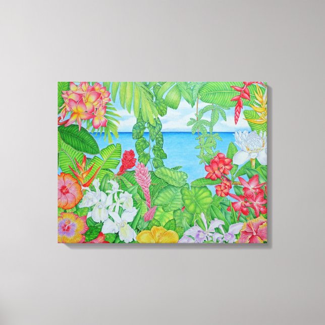 Sea through the Jungle Canvas Print (Front)