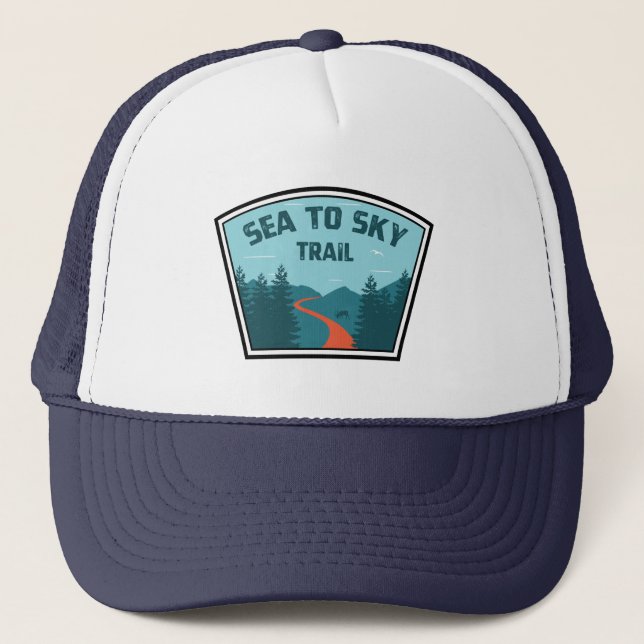 Sea To Sky Trail British Columbia Trucker Hat (Front)