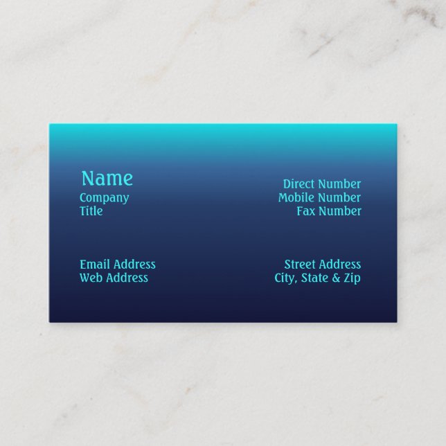 Sea Tones Business Card (Front)