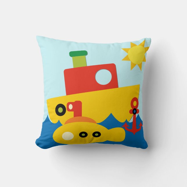 Sea Transportation  Pillow (Front)