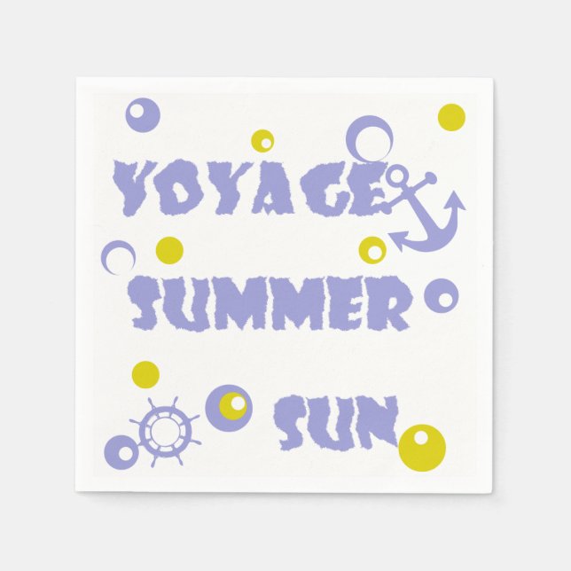 Sea, travel , summer napkin (Front)