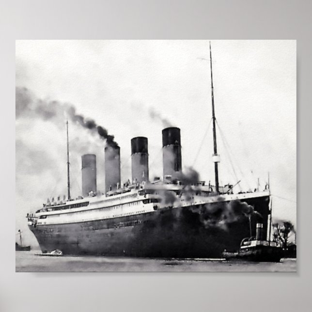 Sea Trials Begin:  RMS Titanic Poster (Front)