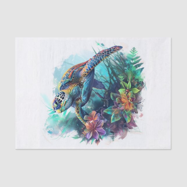 Sea Turtle1 Tissue Paper (Front)