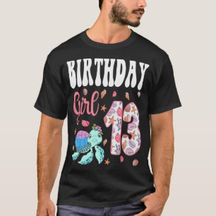 Sea Turtle 13th Birthday 13 Year Old Ocean Aquariu T-Shirt