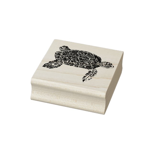 Sea Turtle 3 Rubber Stamp (Stamp)