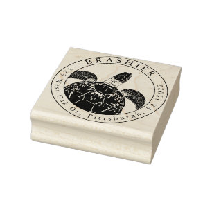 Sea Turtle Address Stamp