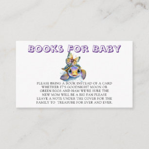 Sea Turtle and a Butterfly Books For Baby Enclosure Card