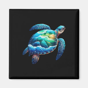 Sea Turtle Animal Earth Day Women Men Kids Earth D Magnet