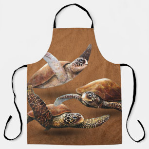 Sea Turtle Animals Extinction Save The Turtles Apron