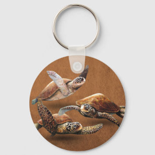 Sea Turtle Animals Extinction Save The Turtles Key Ring