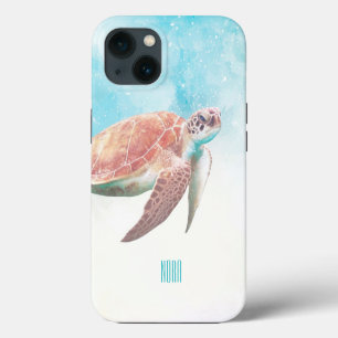 Sea Turtle Art iPhone 13 Case