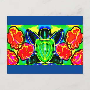 Sea turtle art  mug beverage pitcher pillar candle postcard