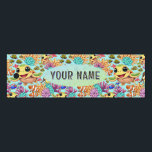 Sea Turtle Baby Happy and Cute Character Ruler<br><div class="desc">Sea Turtle Cute and Happy Baby Sea Animal Cartoon Character swimming on Summer Underwater,  surrounded tropical fishes and Corals vector Illustration Copyright BluedarkArt TheChameleonArt.</div>
