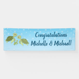 Sea Turtle Baby Shower Banner