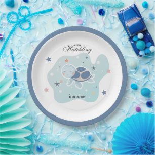 Sea Turtle Baby Shower   Cute Ocean Paper Plate