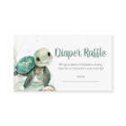 Sea Turtle Baby Shower Diaper Raffle