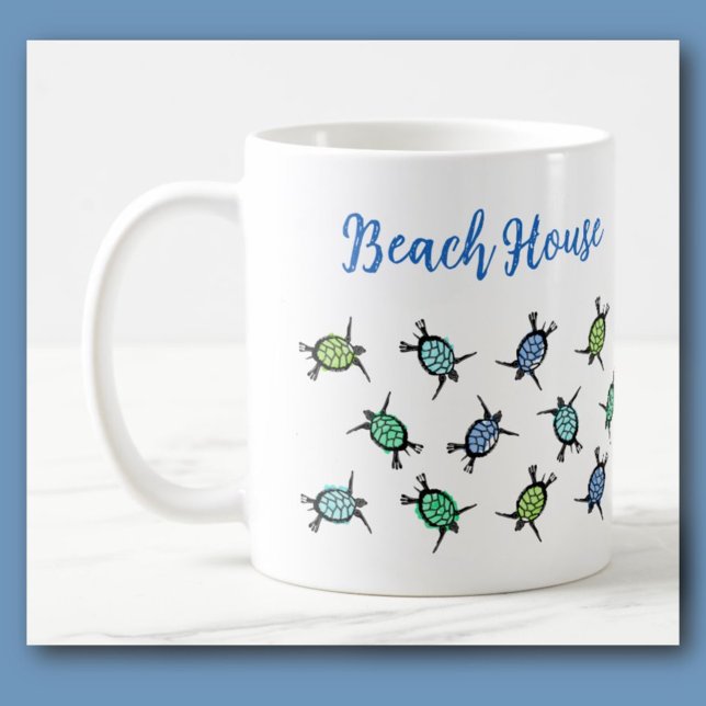 Sea Turtle Beach House Coffee Mug (Creator Uploaded)