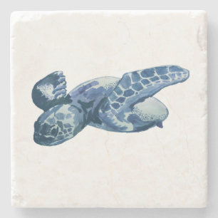 Sea Turtle Beach Marble Stone Coaster