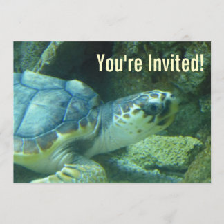 Sea Turtle Birthday Invitation