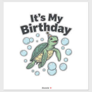 Sea Turtle Birthday Shirt Design_1