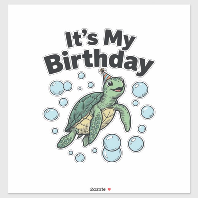 Sea Turtle Birthday Shirt Design_1 (Sheet)