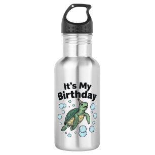 Sea Turtle Birthday Shirt Design_1 532 Ml Water Bottle