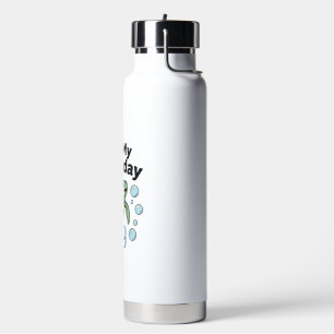 Sea Turtle Birthday Shirt Design_1 Water Bottle