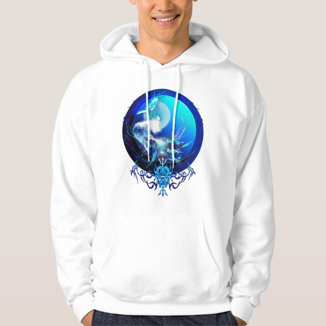 SEA TURTLE BLUE MOON RACE HOODIE (Front)
