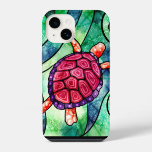 Sea Turtle Bright Tropical iPhone 14 Case
