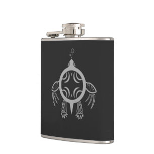 Sea Turtle Bubbles Hip Flask