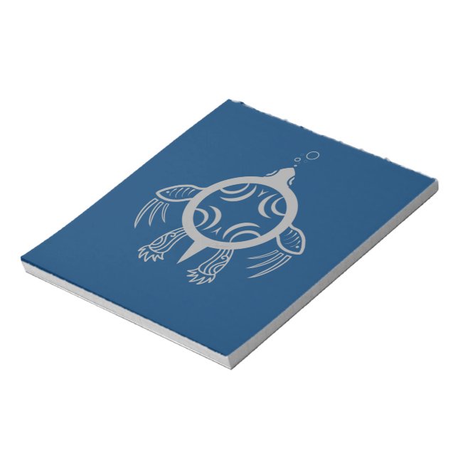 Sea Turtle Bubbles Notepad (Rotated)