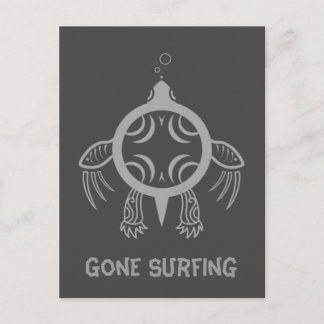 Sea Turtle Bubbles Postcard