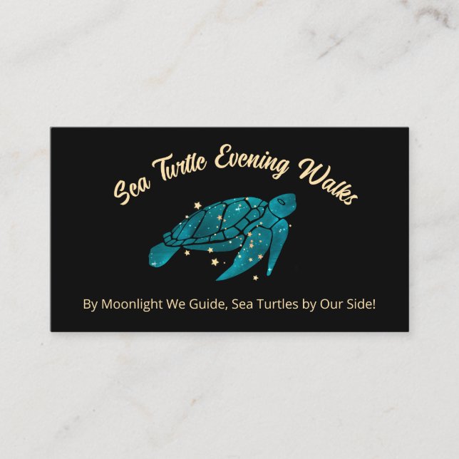 Sea Turtle  Business Card (Front)