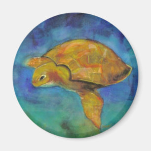 Sea Turtle by Paula Atwell Magnet