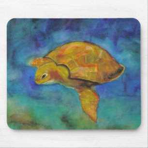 Sea Turtle by Paula Atwell Mouse Pad