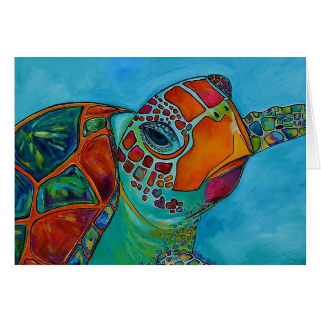 Sea Turtle card (Front Horizontal)