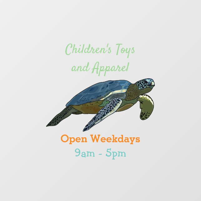 Sea turtle cartoon illustration (Sheet)