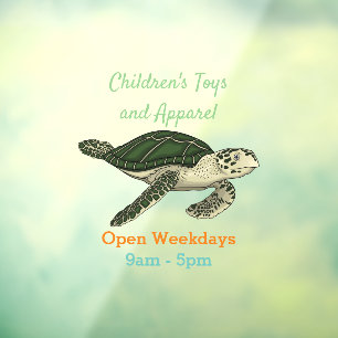 Sea turtle cartoon illustration